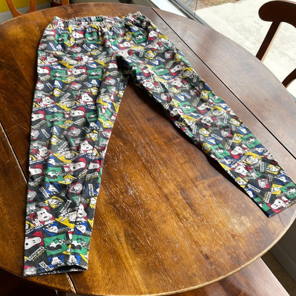 Vintage peanuts snoopy leggings juniors size large